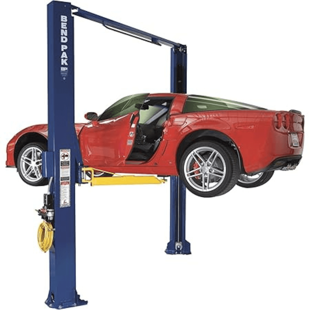 BendPak XPR-10AS-LP Two-Post Lift – 10,000 lb. Capacity (Asymmetric) - Image 1