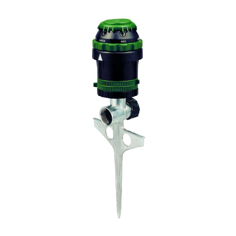 Orbit H2O-Six Gear-Drive Sprinkler on Metal T-Spike - Image 1