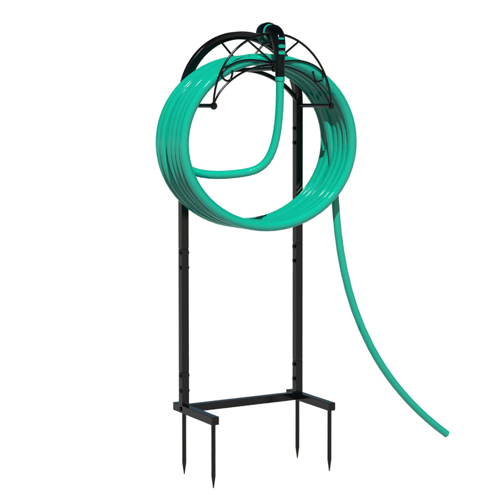 Oumilen Arched Metal Freestanding Garden Hose Holder - Image 1