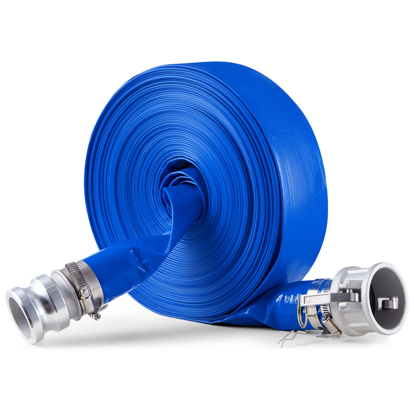 VEVOR Backwash Hose, 2 in x 100 ft, Blue - Image 1