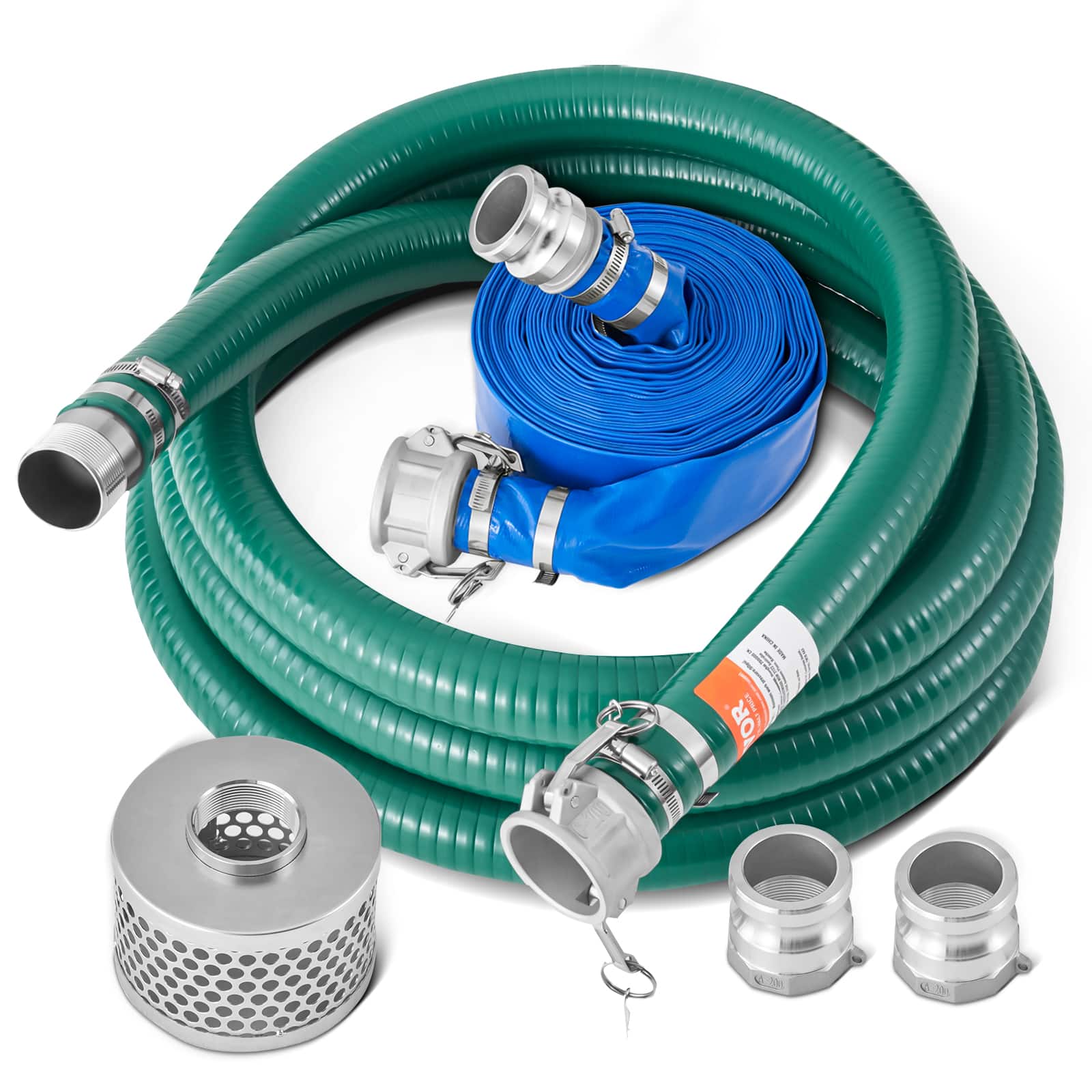 VEVOR Water Pump Hose Kit, 50 ft Backwash + 20 ft Suction - Image 1